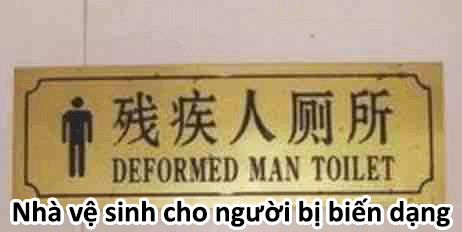 Chinglish Tiếng Anh bồi của người Trung Quốc