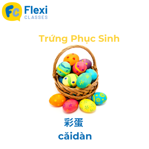 trứng phục sinh tiếng Trung