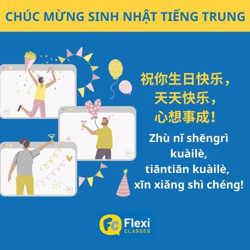 chúc mừng sinh nhật tiếng Trung