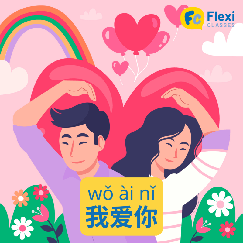 wo ai ni là gì trong tiếng Trung