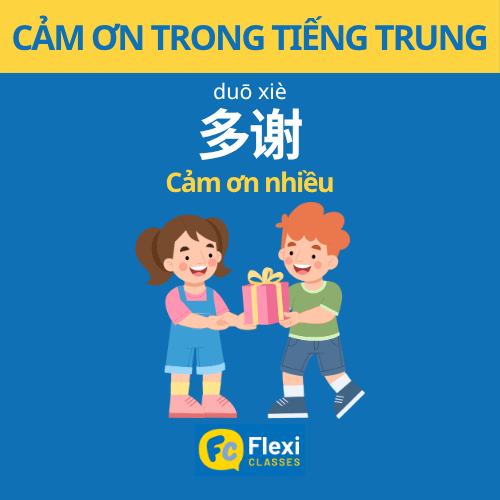 cảm ơn trong tiếng Trung