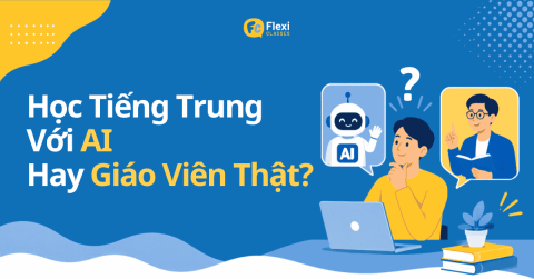 So sánh học tiếng Trung với AI và học với giáo viên người thật cho mục tiêu giao tiếp