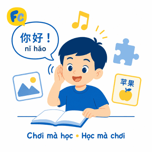 bé học tiếng Trung qua trò chơi