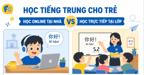Trẻ học tiếng Trung Online khác gì lớp học trực tiếp?