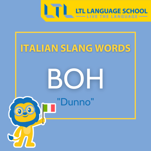 Italian slang words - Boh