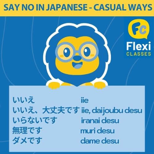 No in Japanese - Casual Expressions