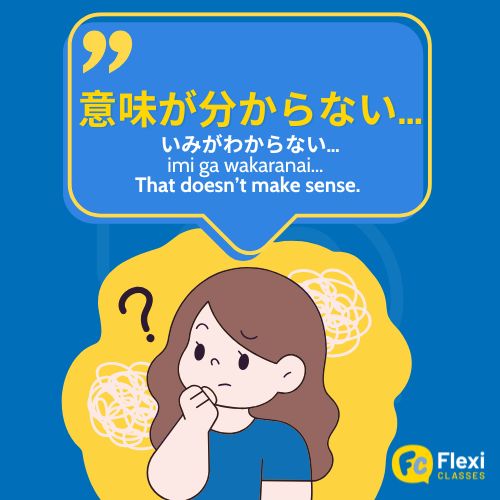That Doesn't Make Sense in Japanese