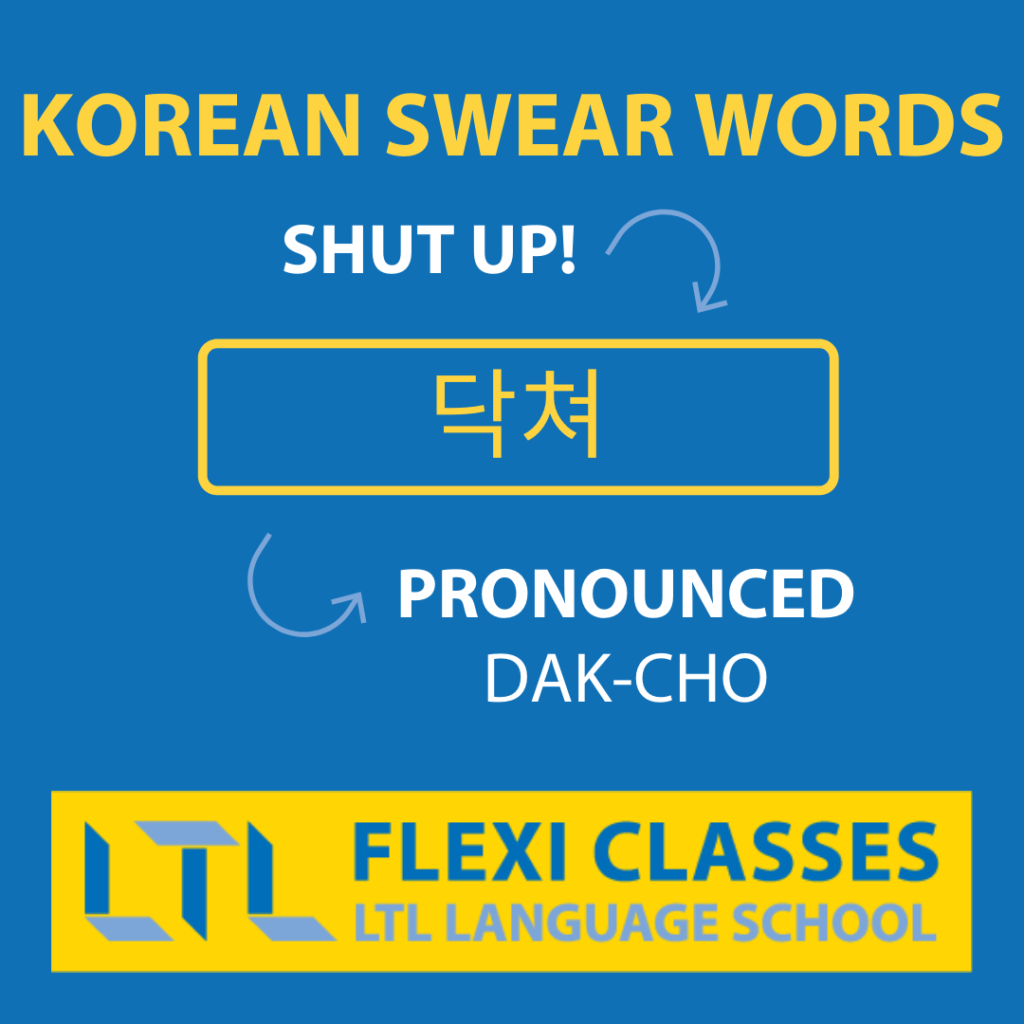 What Is The Bad Words In Korean