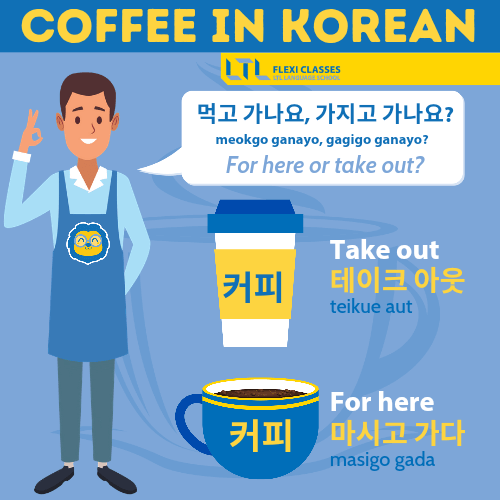 ordering coffee in korean
