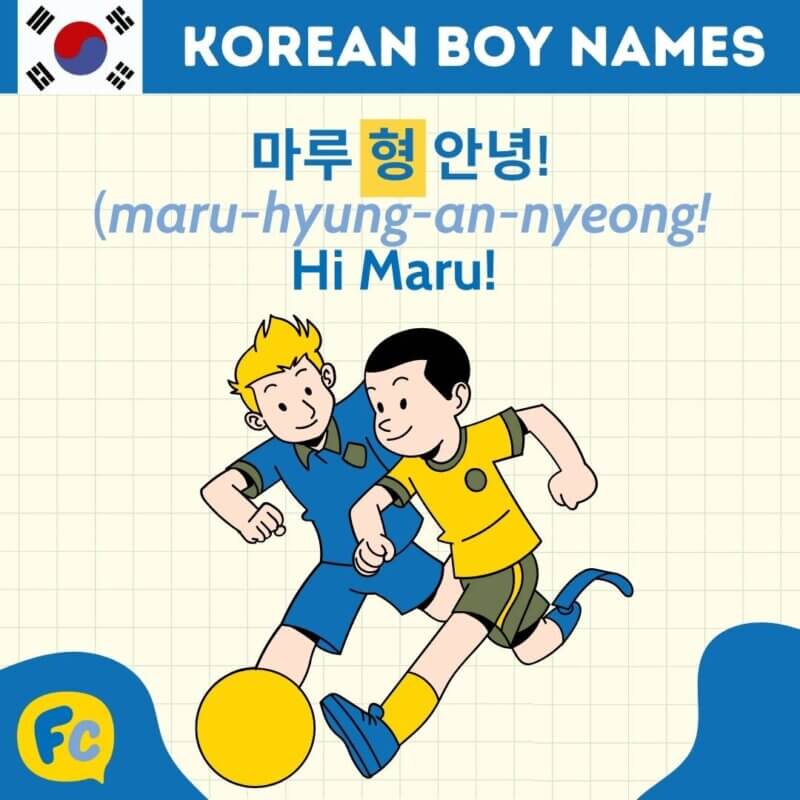 Korean Boy Names - using hyung