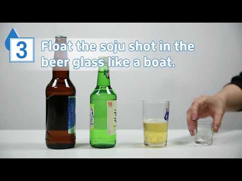 Korean Cocktail Somaek - Popular Korean Culture: Soju & Beer