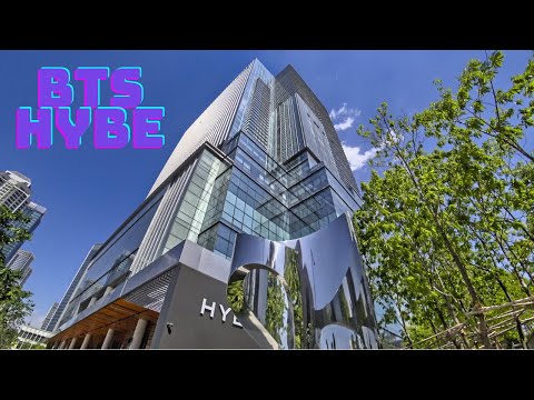 💜 BTS 'HYBE’ new Building, Big Hit Entertainment 4K | Seoul, Korea 💜