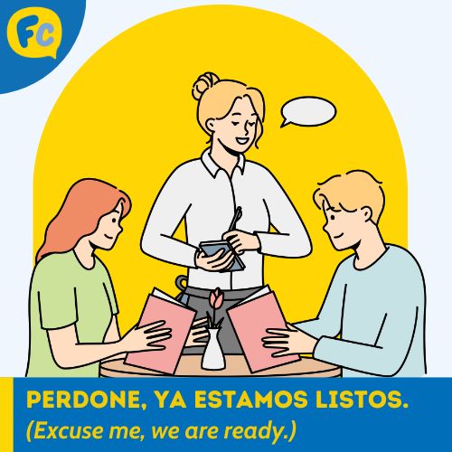 how to order in spanish 