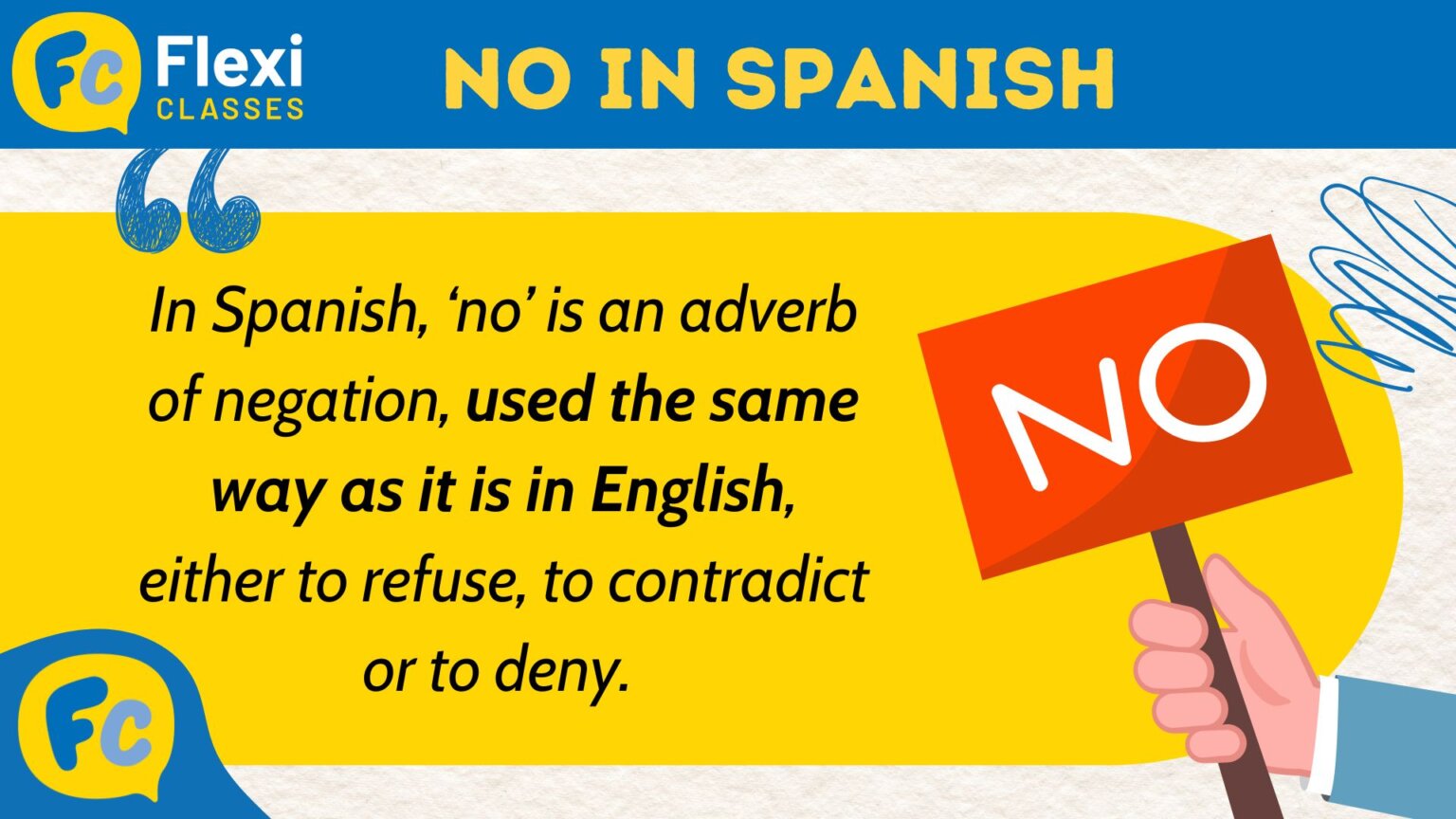 Saying No in Spanish – When No Doesn’t Necessarily Mean No