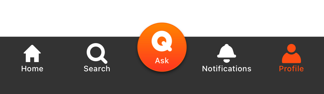 HiNative App Review - Bottom Bar