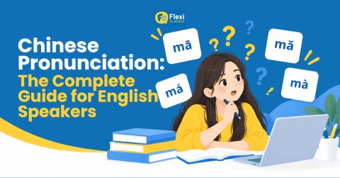 Learner practising Mandarin pronunciation