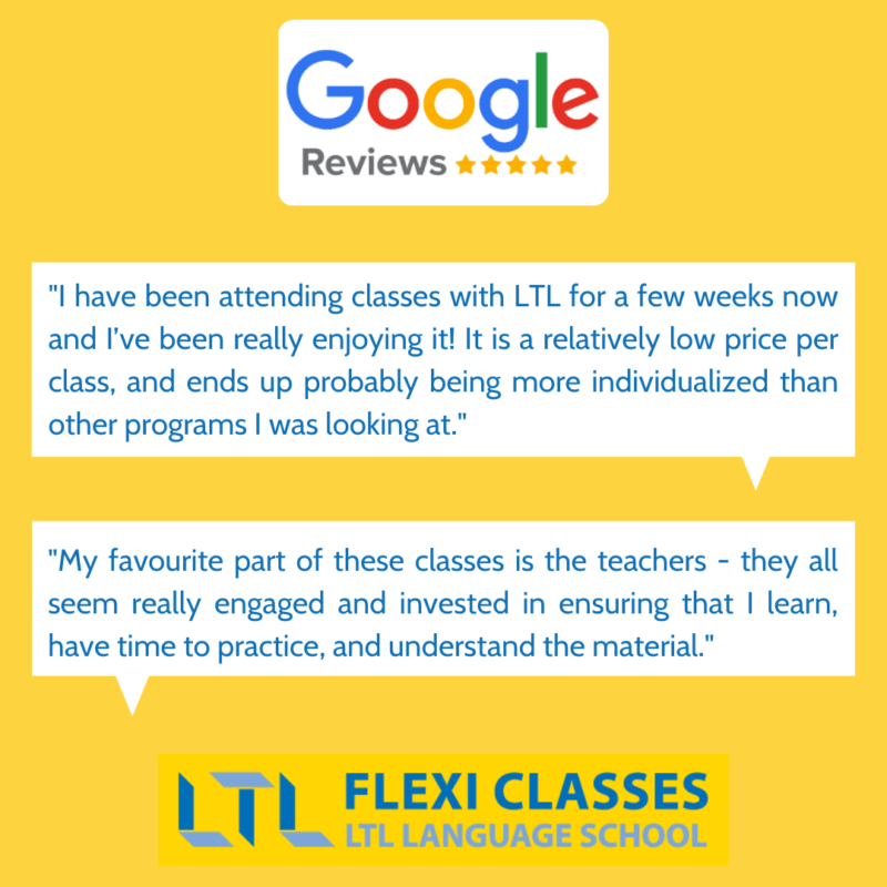 LTL School - Flexi Classes Google Review