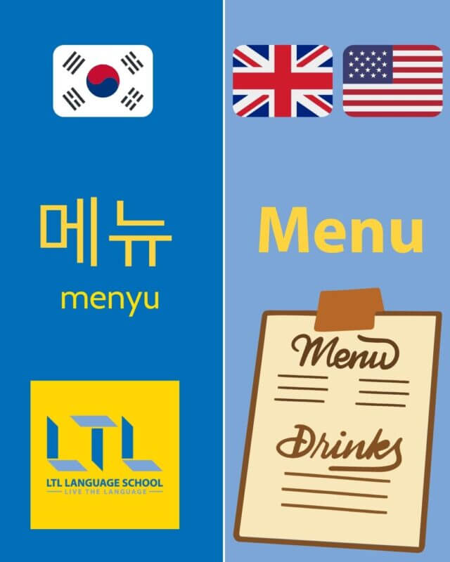 Korean Loanwords - Menu