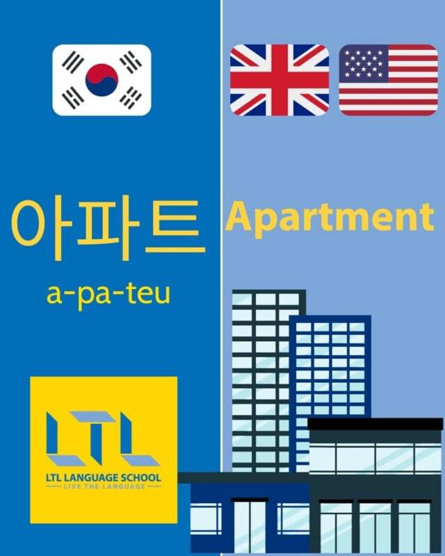Korean Loanwords - Apartment