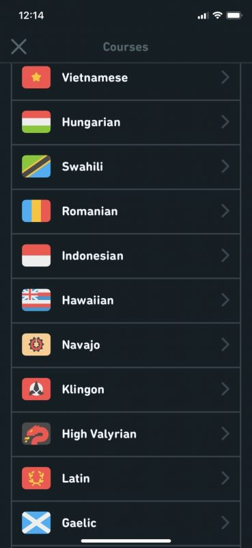 Duolingo - Many languages available