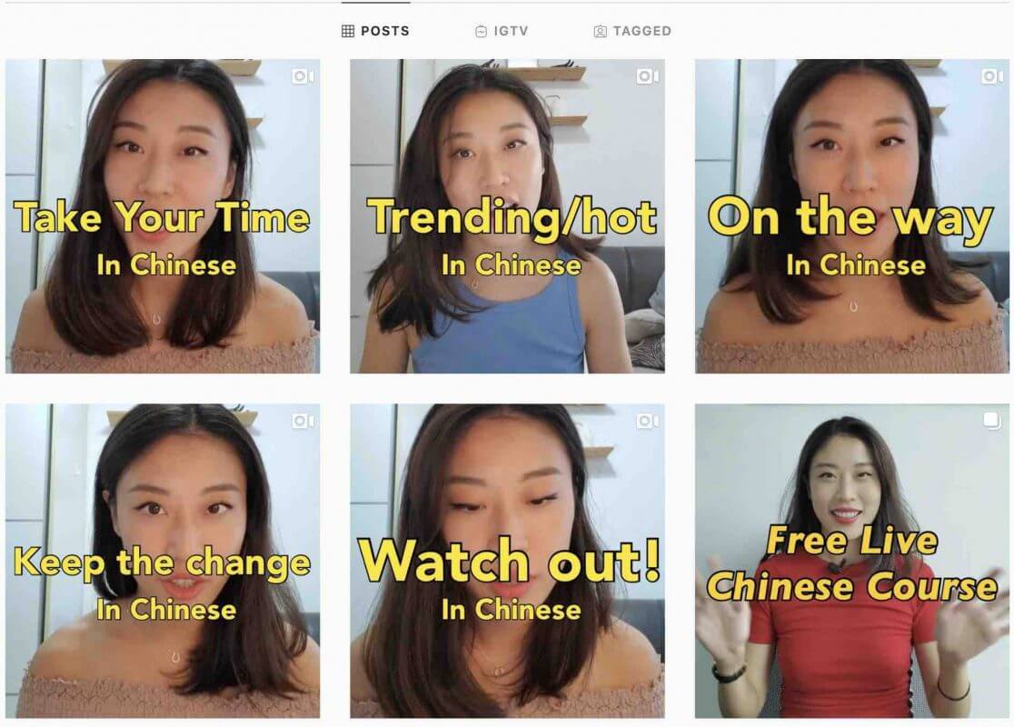 Learn Mandarin on Instagram