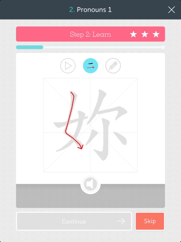 App review Ed-Wonderland : write a Chinese character